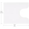 Madison Park Marshmallow Bathroom Rug Non Slip, Luxrurious Plush Bath Mat, Absorbent, Quick Dry, Spa Design Bath Room Décor, 24×40, Grey(White)