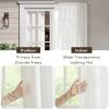 Madison Park Non-See-Through Privacy White Curtains 2 Panels, Light-Filtering Window Curtain with Back Tabs for Bedroom & Living Room, Lexus, 52″ x 95″(White)