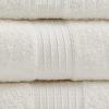 Madison Park Organic 100% Cotton Bathroom Towel Set, Hotel & Spa Quality Highly Absorbent, Quick Dry, Include for Shower, Handwash & Facial Washcloth, Multi-Sizes, Seafoam(Ivory)