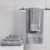 Madison Park Organic 100% Cotton Bathroom Towel Set, Hotel & Spa Quality Highly Absorbent, Quick Dry, Include for Shower, Handwash & Facial Washcloth, Multi-Sizes, Seafoam(Grey)