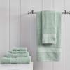 Madison Park Organic 100% Cotton Bathroom Towel Set, Hotel & Spa Quality Highly Absorbent, Quick Dry, Include for Shower, Handwash & Facial Washcloth, Multi-Sizes, Seafoam(Seafoam)