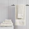 Madison Park Organic 100% Cotton Bathroom Towel Set, Hotel & Spa Quality Highly Absorbent, Quick Dry, Include for Shower, Handwash & Facial Washcloth, Multi-Sizes, Seafoam(Ivory)