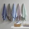 Madison Park Organic 100% Cotton Bathroom Towel Set, Hotel & Spa Quality Highly Absorbent, Quick Dry, Include for Shower, Handwash & Facial Washcloth, Multi-Sizes, Seafoam(Grey)