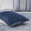 Madison Park Quilt Traditional Damask Design All Season, Lightweight Coverlet Bedspread Bedding Set, Matching Shams, Pillows, 104″x94″, Bellagio, Jacquard Grey, 6 Piece(Geometric Navy)