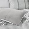 Madison Park Quilt Traditional Damask Design All Season, Lightweight Coverlet Bedspread Bedding Set, Matching Shams, Pillows, 104″x94″, Bellagio, Jacquard Grey, 6 Piece(Geometric Grey)