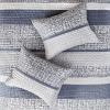 Madison Park Quilt Traditional Damask Design All Season, Lightweight Coverlet Bedspread Bedding Set, Matching Shams, Pillows, 104″x94″, Bellagio, Jacquard Grey, 6 Piece(Chevron Grey/Navy)