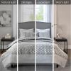 Madison Park Quilt Traditional Damask Design All Season, Lightweight Coverlet Bedspread Bedding Set, Matching Shams, Pillows, 104″x94″, Bellagio, Jacquard Grey, 6 Piece(Geometric Grey)