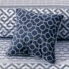 Madison Park Quilt Traditional Damask Design All Season, Lightweight Coverlet Bedspread Bedding Set, Matching Shams, Pillows, 104″x94″, Bellagio, Jacquard Grey, 6 Piece(Geometric Navy)
