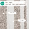 Madison Park Reversible Spa Rug 100%-Cotton Striped Ultra Soft Water Fast Bath Non-Slip Absorbent Quick Dry Mats for Tub, Shower Room, and Bathroom, 20×30, Taupe (Pack of 1)(Taupe)