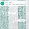 Madison Park Reversible Spa Rug 100%-Cotton Striped Ultra Soft Water Fast Bath Non-Slip Absorbent Quick Dry Mats for Tub, Shower Room, and Bathroom, 20×30, Taupe (Pack of 1)(Aqua)
