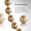 Madison Park Round Mirror, Metal Frame Circle Mirror 36 inch, Wall Art Decor Mounted Hanging for Entryway, Bathroom, hallway, Living Room, Vanity, Marlowe, Gold(Gold)