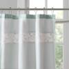 Madison Park Serene Flora Fabric Shower Curtain, mbroidered Transitional Shower Curtains for Bathroom, 72″ x 72″, Red(Aqua)