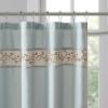 Madison Park Serene Flora Fabric Shower Curtain, mbroidered Transitional Shower Curtains for Bathroom, 72″ x 72″, Red(Blue)
