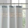 Madison Park Serene Flora Fabric Shower Curtain, mbroidered Transitional Shower Curtains for Bathroom, 72″ x 72″, Red(Blue)