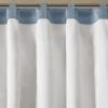Madison Park Serene Flora Fabric Shower Curtain, mbroidered Transitional Shower Curtains for Bathroom, 72″ x 72″, Red(Navy)