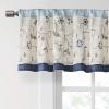Madison Park Serene Flora Fabric Shower Curtain, mbroidered Transitional Shower Curtains for Bathroom, 72″ x 72″, Red(Navy)