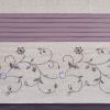 Madison Park Serene Flora Fabric Shower Curtain, mbroidered Transitional Shower Curtains for Bathroom, 72″ x 72″, Red(Purple)