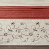 Madison Park Serene Flora Fabric Shower Curtain, mbroidered Transitional Shower Curtains for Bathroom, 72″ x 72″, Red(Spice)