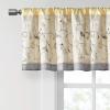Madison Park Serene Flora Fabric Shower Curtain, mbroidered Transitional Shower Curtains for Bathroom, 72″ x 72″, Red(Yellow)