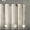 Madison Park Shower Curtain, Bird & Leaf Print, Farmhouse Shower Curtain for Bathroom, Modern Country Bathroom Décor, Machine Washable, Cotton Shower Curtain, Quincy, 72×72″ Khaki