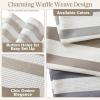 Madison Park Shower Curtain Spa Waffle Weave Shower Curtain for Bathroom 3M Scotchgard Moisture Management, Spa Quality Modern Shower Curtains for Bathroom, Standard 72×72 Taupe Ombre(Ombre Taupe)
