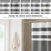 Madison Park Shower Curtain Spa Waffle Weave Stall Shower Curtain for Bathroom 3M Scotchgard Moisture Management, Spa Quality Modern Shower Curtains for Bathroom, Stall 36×72” Taupe(Stripe Charcoal)