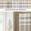 Madison Park Shower Curtain Spa Waffle Weave Stall Shower Curtain for Bathroom 3M Scotchgard Moisture Management, Spa Quality Modern Shower Curtains for Bathroom, Stall 36×72” Taupe(Stripe Taupe)