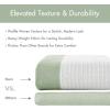 Madison Park Shower Curtain Spa Waffle Weave Stall Shower Curtain for Bathroom 3M Scotchgard Moisture Management, Spa Quality Modern Shower Curtains for Bathroom, Stall 36×72” Taupe(Stripe Sage Green)
