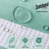 Madison Park Shower Curtain Spa Waffle Weave Stall Shower Curtain for Bathroom 3M Scotchgard Moisture Management, Spa Quality Modern Shower Curtains for Bathroom, Stall 36×72” Taupe(Stripe Aqua)