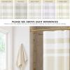 Madison Park Shower Curtain Spa Waffle Weave Stall Shower Curtain for Bathroom 3M Scotchgard Moisture Management, Spa Quality Modern Shower Curtains for Bathroom, Stall 36×72” Taupe(Stripe Cream)