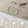 Madison Park Shower Curtain Spa Waffle Weave Stall Shower Curtain for Bathroom 3M Scotchgard Moisture Management, Spa Quality Modern Shower Curtains for Bathroom, Stall 36×72” Taupe(Stripe Taupe)
