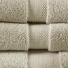 Madison Park Signature Splendor Luxury 100% Cotton Bathroom Towel Set – Soft, Plush 1000 GSM Heavyweight Hotel Quality, Zero Twist, Highly Absorbent, Quick Dry, Multi Sizes, White 6 Piece(Natural)