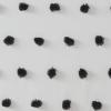 Madison Park Sophie Trendy Shower Curtain with Textured Pom-Poms Accent, Modern Bathroom Décor, Machine Washable Bath Privacy Screen, 72 in x 72 in, Black/White(Black/White)