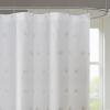 Madison Park Sophie Trendy Shower Curtain with Textured Pom-Poms Accent, Modern Bathroom Décor, Machine Washable Bath Privacy Screen, 72 in x 72 in, Black/White(Blush)