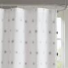 Madison Park Sophie Trendy Shower Curtain with Textured Pom-Poms Accent, Modern Bathroom Décor, Machine Washable Bath Privacy Screen, 72 in x 72 in, Black/White(Black/White)