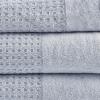 Madison Park Spa Waffle 100% Cotton Luxurious Towel Set, Premium Texture Waffle Weave, Highly Absorbent, Quick Dry, Hotel & Spa Quality Wash Clothes for Bathroom, Assorted Sizes, Seafoam 6 Piece(Blue)