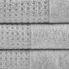Madison Park Spa Waffle 100% Cotton Luxurious Towel Set, Premium Texture Waffle Weave, Highly Absorbent, Quick Dry, Hotel & Spa Quality Wash Clothes for Bathroom, Assorted Sizes, Seafoam 6 Piece(Grey)