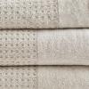 Madison Park Spa Waffle 100% Cotton Luxurious Towel Set, Premium Texture Waffle Weave, Highly Absorbent, Quick Dry, Hotel & Spa Quality Wash Clothes for Bathroom, Assorted Sizes, Seafoam 6 Piece(Natural)