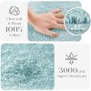 Madison Park Splendor Reversible 100% Cotton Tufted Bathroom Rug-3000 GSM Hotel Quality Luxurious Plush Medium Pile Bath Mat Absorbent, Quick Dry, Shower Room Décor, 20×30 Natural(Blue)