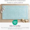 Madison Park Splendor Reversible 100% Cotton Tufted Bathroom Rug-3000 GSM Hotel Quality Luxurious Plush Medium Pile Bath Mat Absorbent, Quick Dry, Shower Room Décor, 20×30 Natural(Blue)