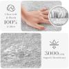 Madison Park Splendor Reversible 100% Cotton Tufted Bathroom Rug-3000 GSM Hotel Quality Luxurious Plush Medium Pile Bath Mat Absorbent, Quick Dry, Shower Room Décor, 20×30 Natural(Grey)