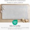 Madison Park Splendor Reversible 100% Cotton Tufted Bathroom Rug-3000 GSM Hotel Quality Luxurious Plush Medium Pile Bath Mat Absorbent, Quick Dry, Shower Room Décor, 20×30 Natural(Grey)