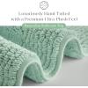 Madison Park Splendor Reversible 100% Cotton Tufted Bathroom Rug-3000 GSM Hotel Quality Luxurious Plush Medium Pile Bath Mat Absorbent, Quick Dry, Shower Room Décor, 20×30 Natural(Green)
