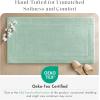 Madison Park Splendor Reversible 100% Cotton Tufted Bathroom Rug-3000 GSM Hotel Quality Luxurious Plush Medium Pile Bath Mat Absorbent, Quick Dry, Shower Room Décor, 20×30 Natural(Green)