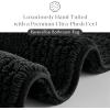 Madison Park Splendor Reversible 100% Cotton Tufted Bathroom Rug-3000 GSM Hotel Quality Luxurious Plush Medium Pile Bath Mat Absorbent, Quick Dry, Shower Room Décor, 20×30 Natural(Black)
