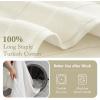 Madison Park Turkish 100% Cotton 600Gsm Luxury Premium Thick Soft Absorbent Hotel Bathroom Towel Set Shower Hand Face Washcloths, Assorted Sizes, Natural 6 Piece(Natural)