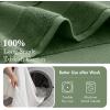 Madison Park Turkish 100% Cotton 600Gsm Luxury Premium Thick Soft Absorbent Hotel Bathroom Towel Set Shower Hand Face Washcloths, Assorted Sizes, Natural 6 Piece(Green)