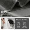 Madison Park Turkish 100% Cotton 600Gsm Luxury Premium Thick Soft Absorbent Hotel Bathroom Towel Set Shower Hand Face Washcloths, Assorted Sizes, Natural 6 Piece(Charcoal)