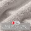 Madison Park Turkish 100% Cotton 600Gsm Luxury Premium Thick Soft Absorbent Hotel Bathroom Towel Set Shower Hand Face Washcloths, Assorted Sizes, Natural 6 Piece(Taupe)