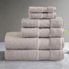 Madison Park Turkish 100% Cotton 600Gsm Luxury Premium Thick Soft Absorbent Hotel Bathroom Towel Set Shower Hand Face Washcloths, Assorted Sizes, Natural 6 Piece(Taupe)